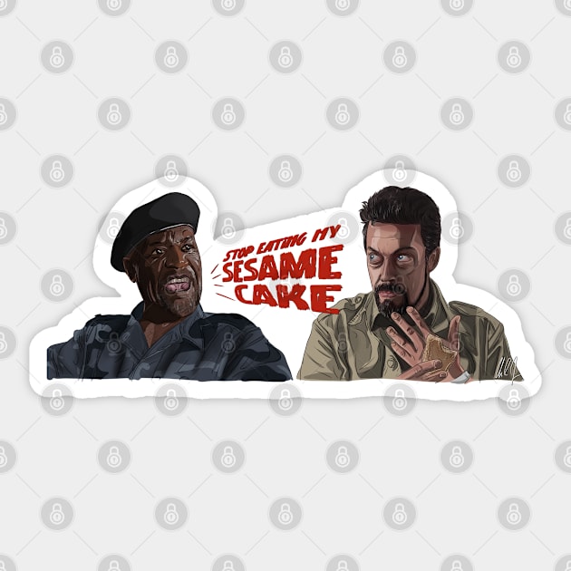 Congo: Stop Eating My Sesame Cake! Sticker by 51Deesigns